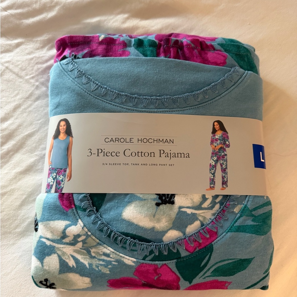 Midnight by Carole Hochman Floral Pajama Set